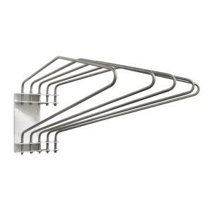 Five Arm Lead Apron Wall Rack Angled to the Right