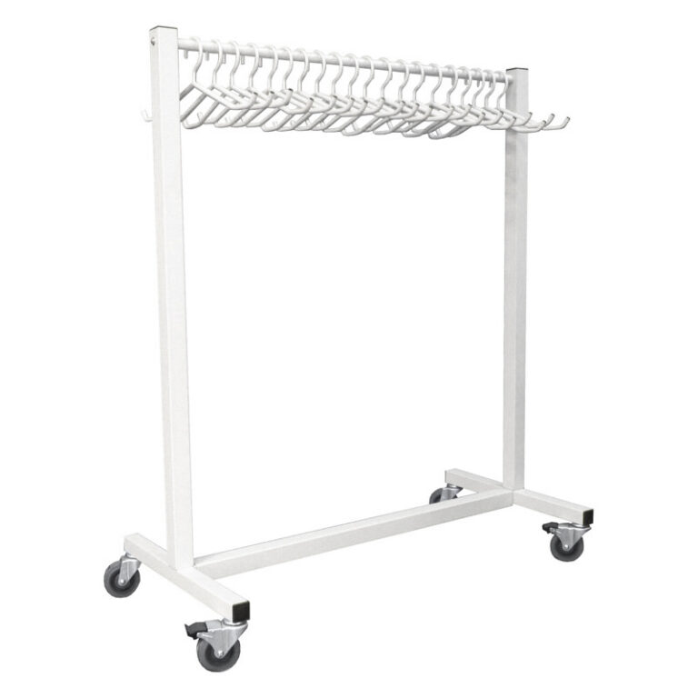 Mobile Radiation Apron Valet Rack, 48" Wide Attenutech
