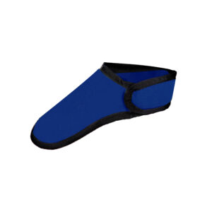 Thyroid Shield in Blue, Side Angle