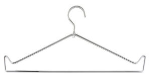 Open Top Chrome Wire Apron Hanger Attenutech