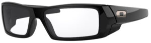 Attenuetch Dash Safety 03 471 Oakley Gascan Polished Black Frame Polished Black Lens Angled Side Left