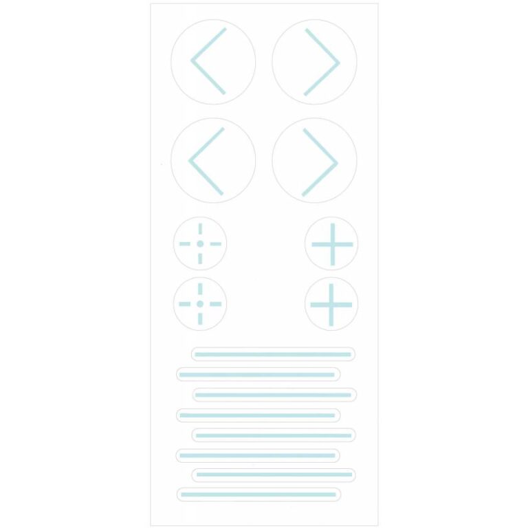 Suremark PortalMark Combination Sheet For Darker Skin Surfaces Radiation Markers