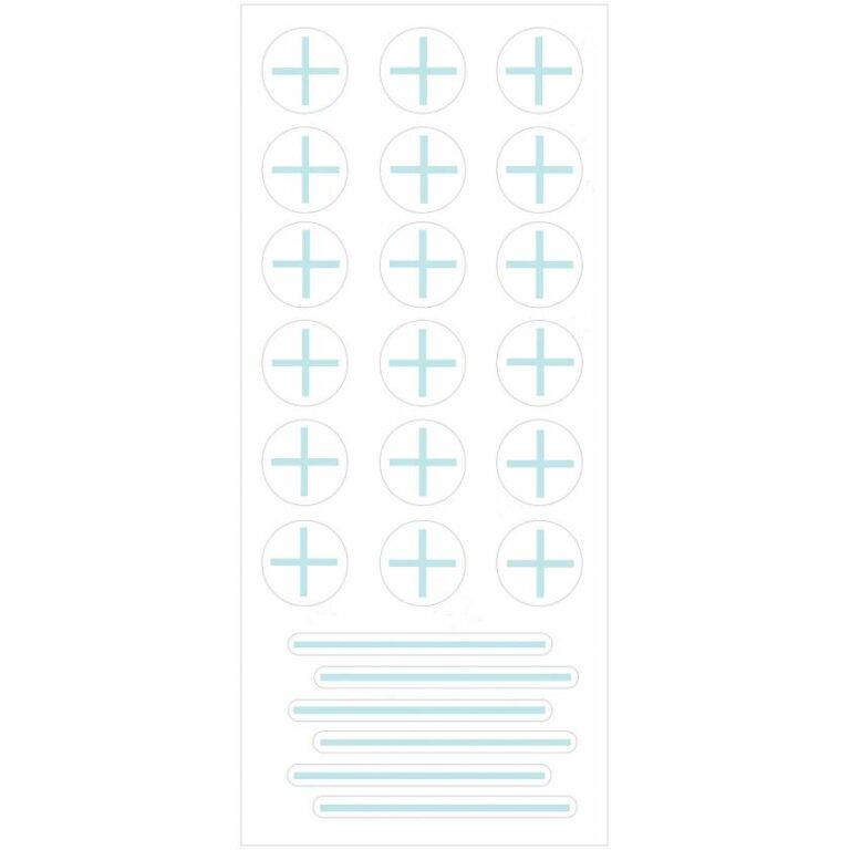 Suremark PortalMark Isocenter/Field Line Sheet For Darker Skin Surfaces Radiation Markers