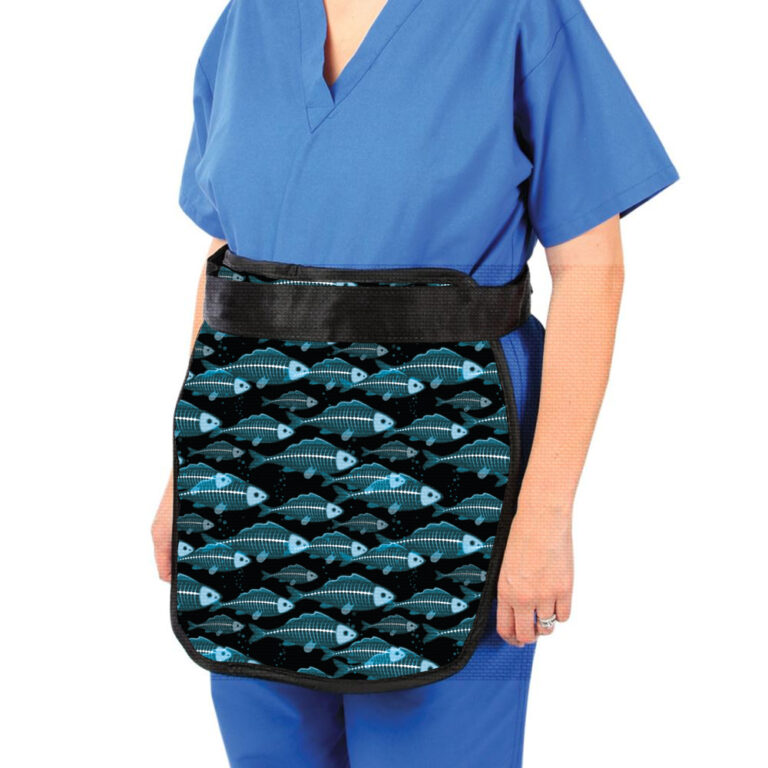 Maternity Panel Lead Apron. Fish Bones