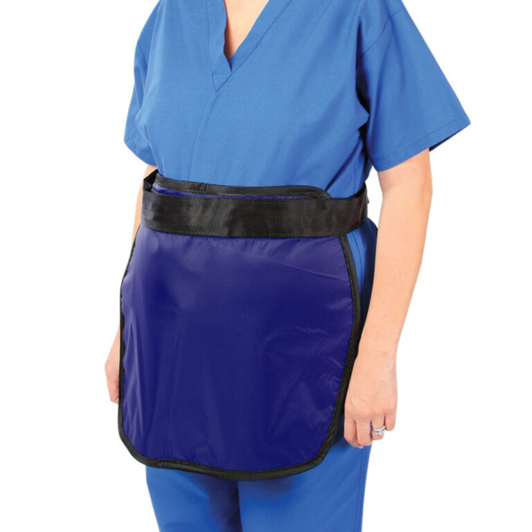 Maternity Panel Lead Apron. Blue