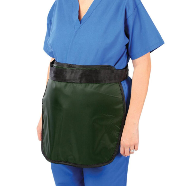 Maternity Panel Lead Apron. Green