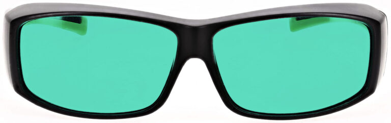 Phillips_Safety-17001-Matte_Black_with_Green-front-lenses_RBY