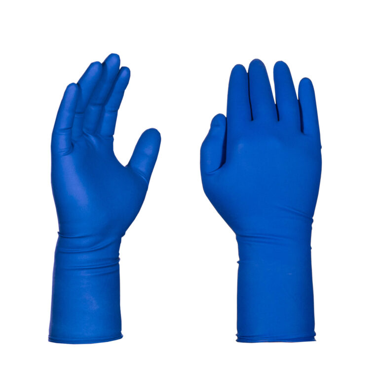 Blue Latex PF Exam Gloves