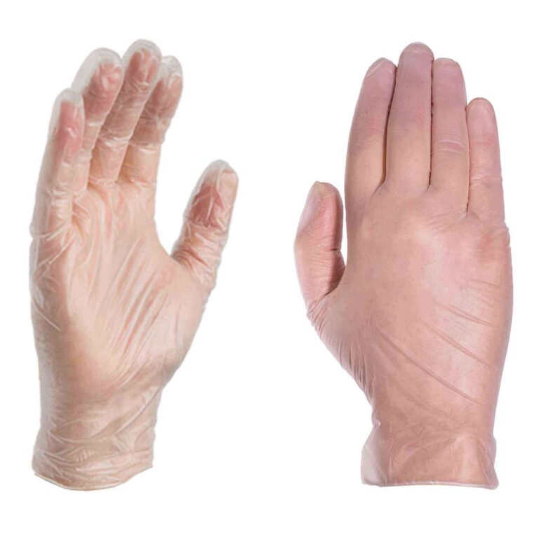 Professional Clear Vinyl PF Exam Gloves