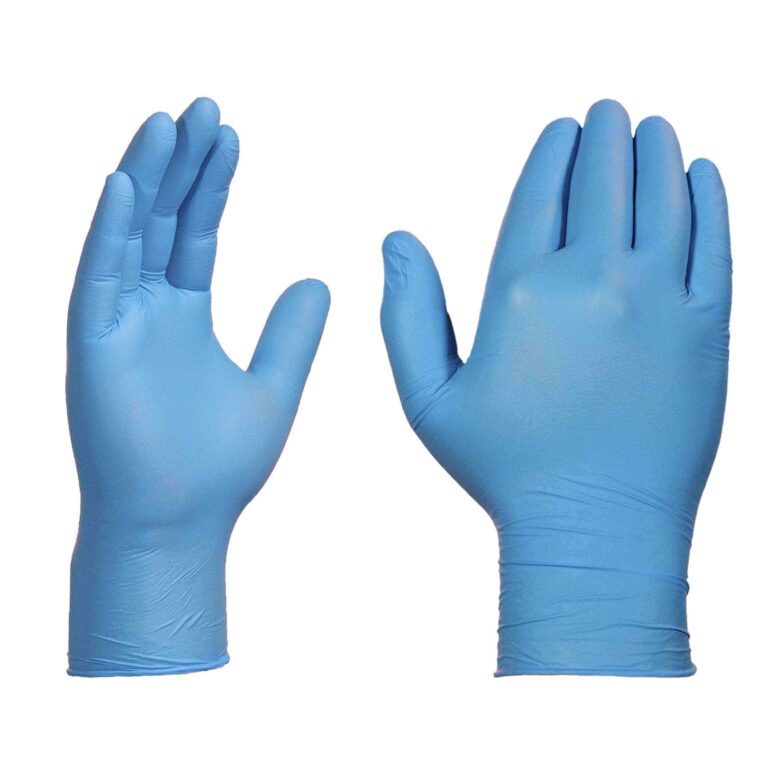 Professional Blue Nitrile PF Exam Gloves