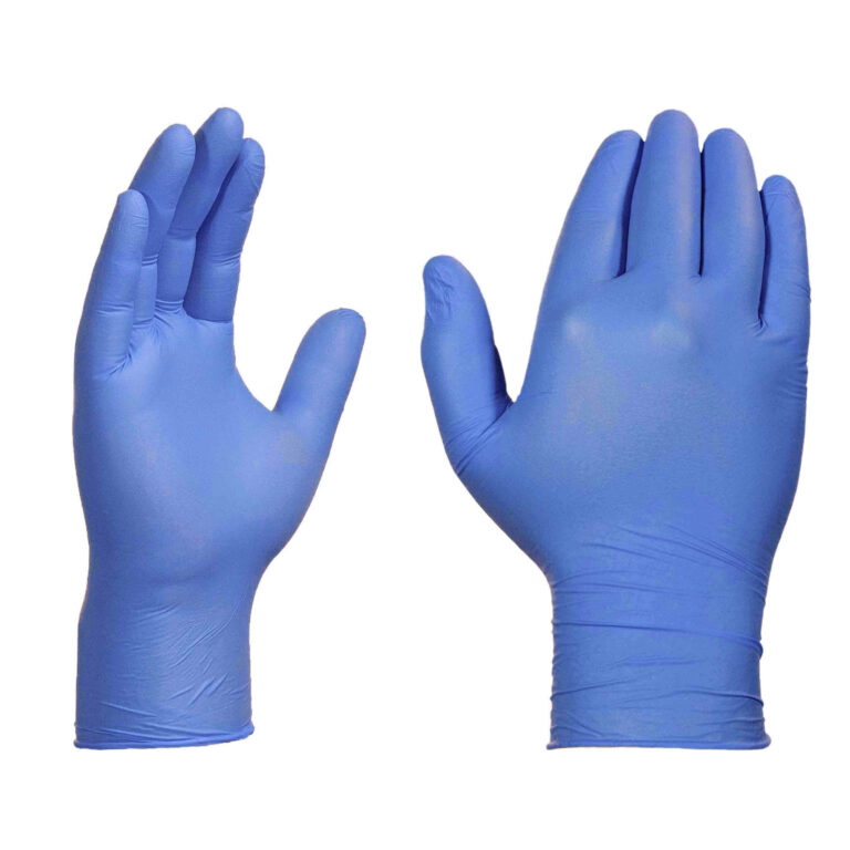 Professional Cerulean Nitrile PF Exam Gloves