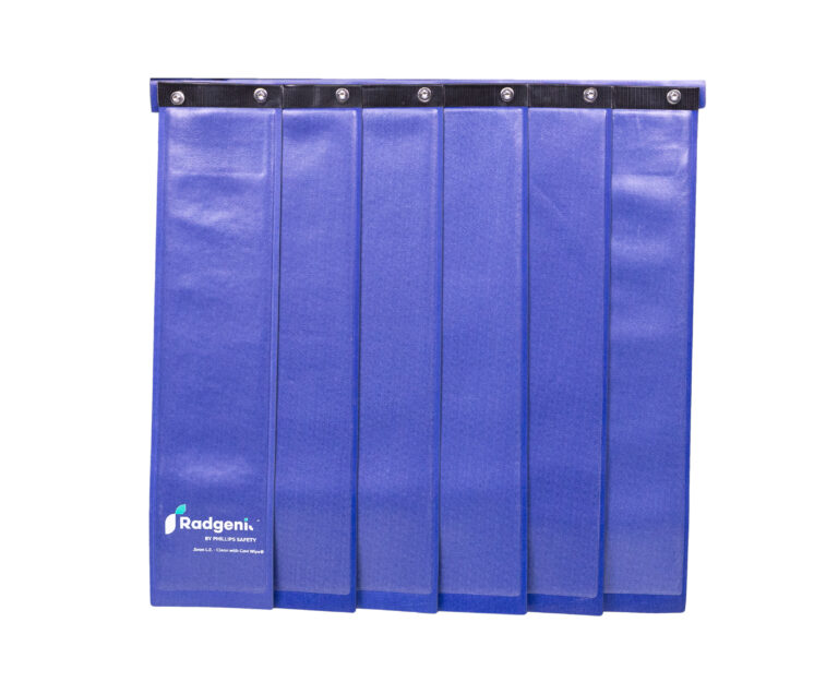Radiation Quick Mount Pleated Table Shield