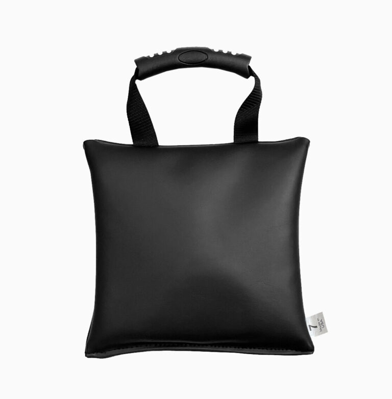 Square Vinyl Sandbag with Handle – 7 lb 10” x 10”